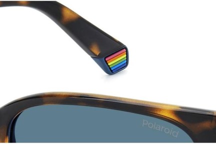 Sonnenbrille Polaroid PLD6226/S 086/C3 Polarized Rechteck Havanna