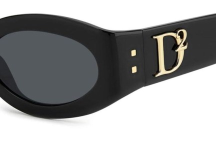 Sonnenbrille Dsquared2 D20150/G/S 807/IR Oval Schwarz