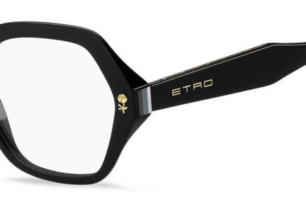 Glasses Etro ETRO0012 807 Quadratisch Schwarz