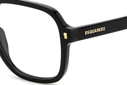 Glasses Dsquared2 D20145 807 Rechteck Schwarz