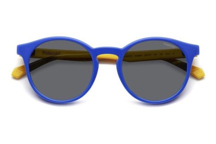 Sonnenbrille Polaroid Junior PLD8061/S DCD/M9 Polarized Rund Blau