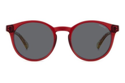 Sonnenbrille Polaroid Junior PLD8061/S AHY/M9 Polarized Rund Rot