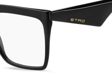 Brillen Etro ETRO0005 807 Rechteck Schwarz