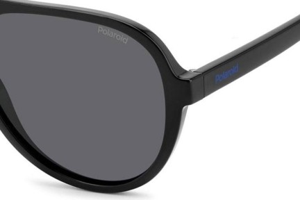 Sonnenbrille Polaroid Junior PLD8046/S/T 807/M9 Polarized Pilot Schwarz