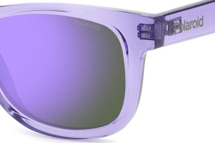 Sonnenbrille Polaroid Junior PLD8009/N/NEW 789/MF Polarized Quadratisch Lila