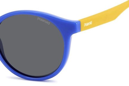 Sonnenbrille Polaroid Junior PLD8061/S DCD/M9 Polarized Rund Blau