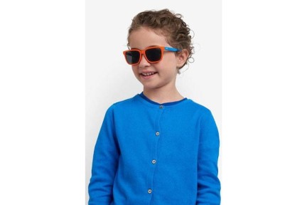 Sunglasses Polaroid Junior PLD8063/S L7Q/M9 Polarized Rechteck Orange