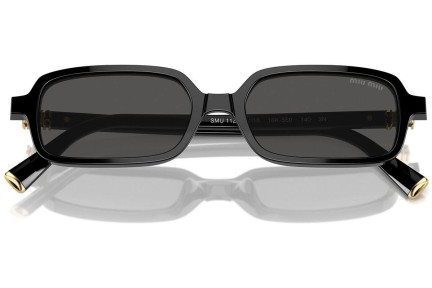 Sunglasses Miu Miu MU11ZS 16K5S0 Rechteck Schwarz