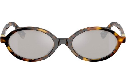 Sonnenbrille Miu Miu MU04ZS VAU07F Oval Havanna