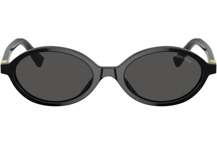 Sunglasses Miu Miu MU04ZS 1AB5S0 Oval Schwarz