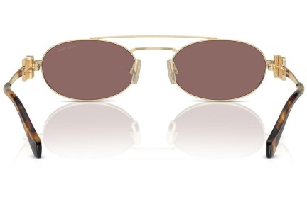 Sonnenbrille Miu Miu MU54ZS ZVN70D Oval Gold