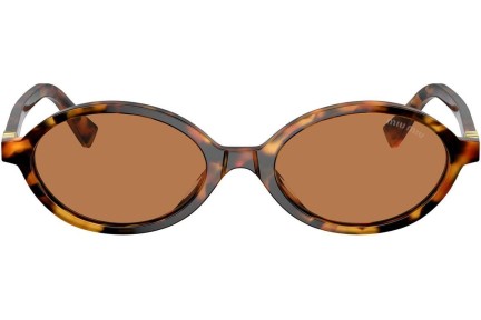 Sonnenbrille Miu Miu MU04ZS 19P2Z1 Oval Havanna