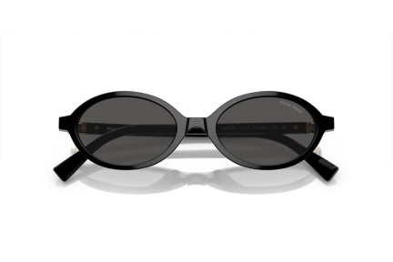 Sonnenbrille Miu Miu MU04ZS 1AB5S0 Oval Schwarz