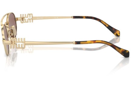 Sonnenbrille Miu Miu MU54ZS ZVN70D Oval Gold