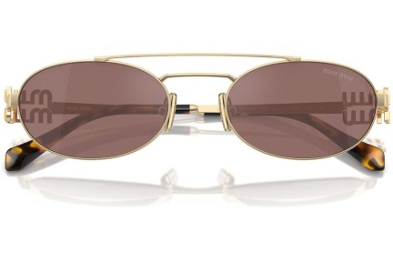 Sonnenbrille Miu Miu MU54ZS ZVN70D Oval Gold