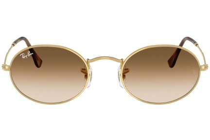 Sonnenbrille Ray-Ban Oval RB3547 001/51 Winzig Gold