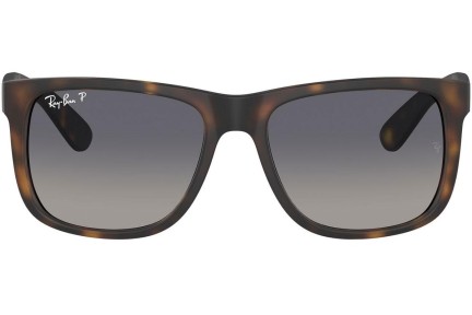 Sonnenbrille Ray-Ban Justin RB4165 865/8S Polarized Quadratisch Havanna