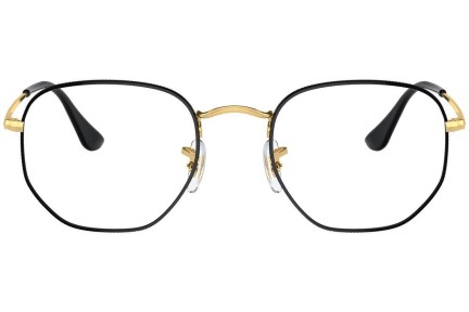 Brillen Ray-Ban Hexagonal RX6448 3175 Quadratisch Gold