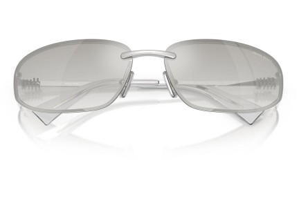 Sonnenbrille Miu Miu MUA50S 1BC8H1 Oval Silber