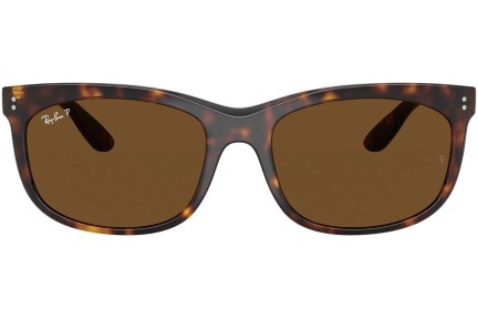 Sonnenbrille Ray-Ban RB2389 902/57 Polarized Rechteck Havanna