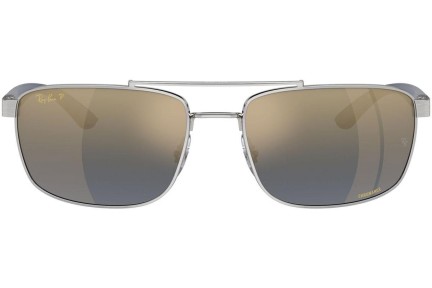 Sonnenbrille Ray-Ban RB3737CH 003/J0 Polarized Rechteck Silber