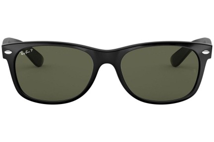 Sonnenbrille Ray-Ban New Wayfarer Classic RB2132 901/58 Polarized Quadratisch Schwarz