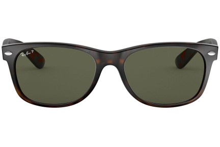 Sunglasses Ray-Ban New Wayfarer Classic RB2132 902/58 Polarized Quadratisch Havanna