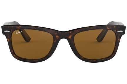 Sunglasses Ray-Ban Wayfarer Classic RB2140 902/57 Polarized Quadratisch Havanna