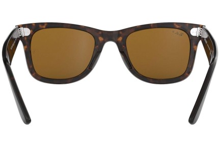 Sonnenbrille Ray-Ban Wayfarer Classic RB2140 902/57 Polarized Quadratisch Havanna