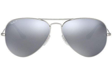 Sunglasses Ray-Ban Aviator RB3025 019/W3 Polarized Pilot Silber