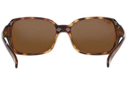 Sonnenbrille Ray-Ban RB4068 642/57 Polarized Quadratisch Havanna