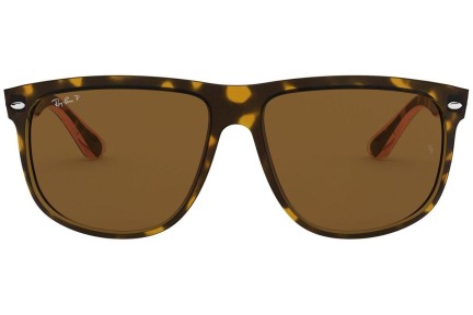 Sonnenbrille Ray-Ban Boyfriend RB4147 710/57 Polarized Quadratisch Havanna