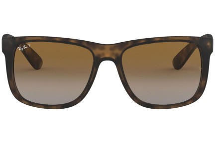 Sunglasses Ray-Ban Justin Classic Havana Collection RB4165 865/T5 Polarized Quadratisch Havanna