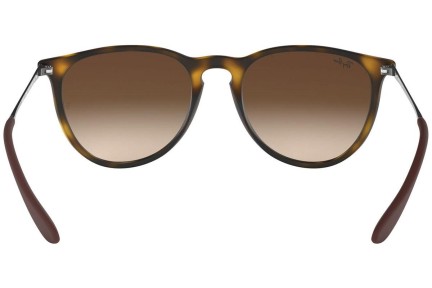 Sonnenbrille Ray-Ban Erika Classic Havana Collection RB4171 865/13 Rund Havanna