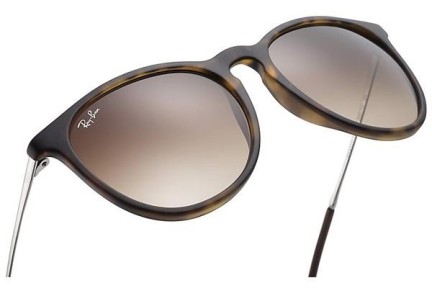 Sonnenbrille Ray-Ban Erika Classic Havana Collection RB4171 865/13 Rund Havanna