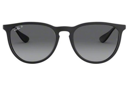 Sonnenbrille Ray-Ban Erika RB4171 622/T3 Polarized Rund Schwarz