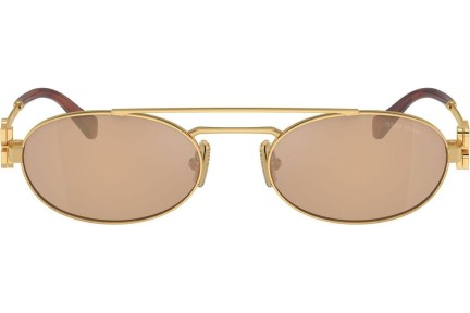 Sonnenbrille Miu Miu MU54ZS 5AK40D Oval Gold