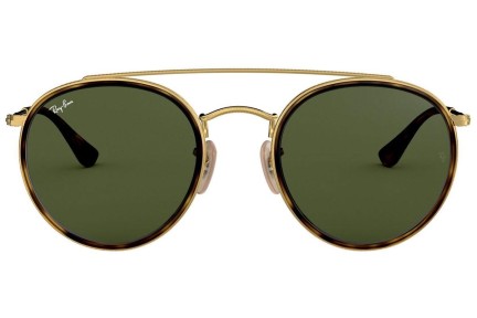 Sonnenbrille Ray-Ban Round Double Bridge RB3647N 001 Rund Havanna