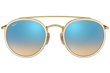 Sunglasses Ray-Ban Round Double Bridge RB3647N 001/4O Rund Weiß