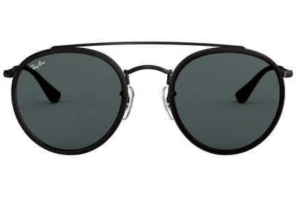 Sunglasses Ray-Ban Round Double Bridge RB3647N 002/R5 Rund Schwarz