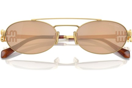 Sonnenbrille Miu Miu MU54ZS 5AK40D Oval Gold