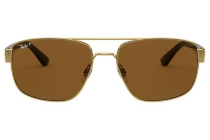 Sonnenbrille Ray-Ban RB3663 001/57 Polarized Quadratisch Gold