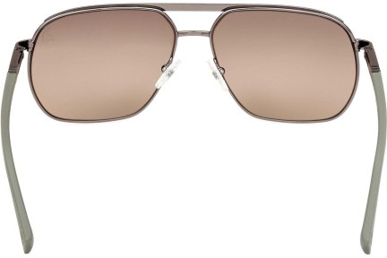 Sonnenbrille Timberland TB00027 06H Polarized Quadratisch Silber