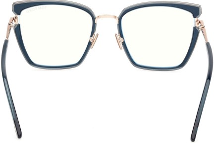 Brillen Tom Ford FT5984-B 092 Cat Eye Blau