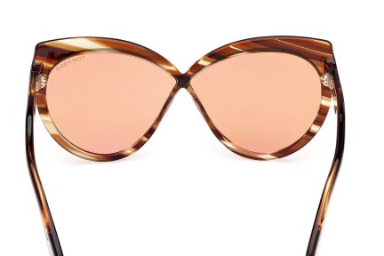 Sonnenbrille Tom Ford Beatrice FT1196 53E Cat Eye Havanna