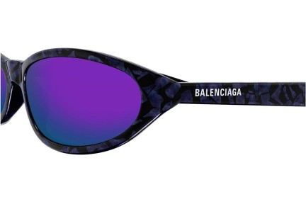 Sonnenbrille Balenciaga BB0007S 011 Oval Lila