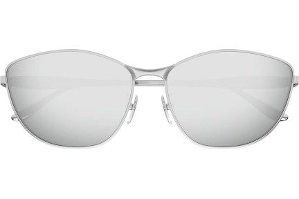 Sonnenbrille Balenciaga BB0358SK 002 Cat Eye Silber