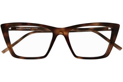 Brillen Saint Laurent SL737MICATHINOPT 003 Cat Eye Havanna