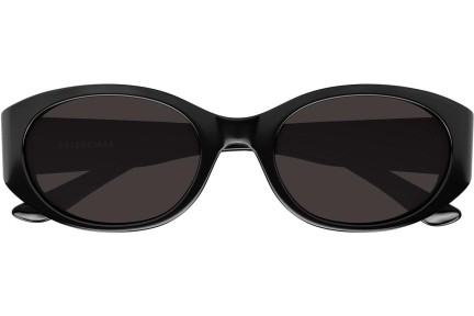 Sonnenbrille Balenciaga BB0369SK 001 Oval Schwarz