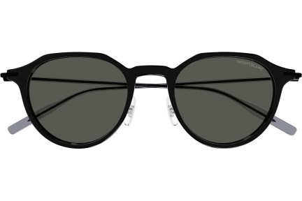 Sonnenbrille Mont Blanc MB0355S 001 Rund Schwarz